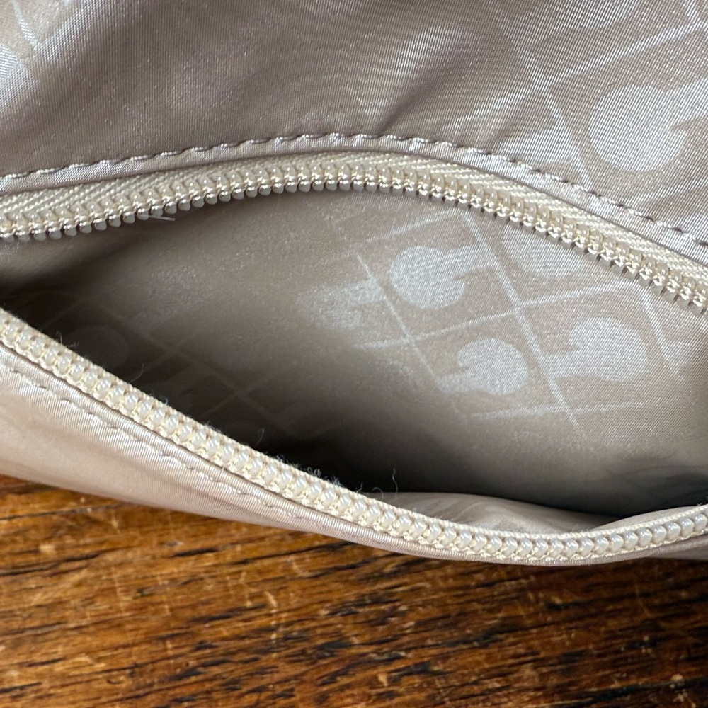 Gherardini Cream & Taupe Softy Tote Bag with Leather Trim and Handles. NWOT - Picture 10 of 14